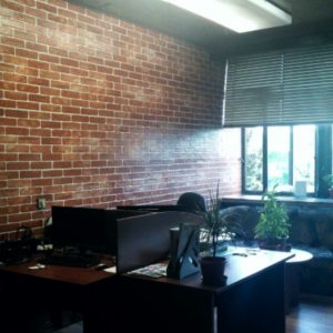 3D PVC panel τουβλακι 0296