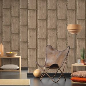 307492 DECOWORLD 2 ΒΙΝΥΛΙΚΗ ΤΑΠΕΤΣΑΡΙΑ ΤΟΙΧΟΥ ΑΝΑΓΛΥΦΗ ΟΨΗ ΞΥΛΟΥ