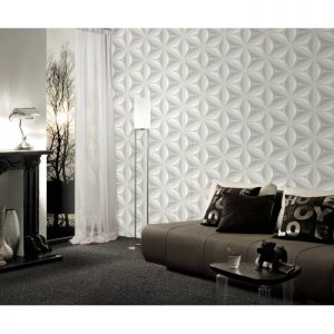 96042-1 STYLEGUIDE DESIGN ΒΙΝΥΛΙΚΗ ΤΑΠΕΤΣΑΡΙΑ ΤΟΙΧΟΥ ΓΡΑΜΜΙΚΟ 3D ΣΧΕΔΙΟ