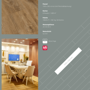 LVT – SPC 6mm πάχος– FALQUON ΚΟΥΜΠΩΤΕΣ P1003