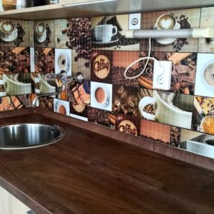 3D PVC panel καφες 3730