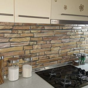 3D PVC panel πετρα 3891