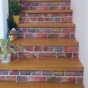 3D PVC panel τουβλακι 5154