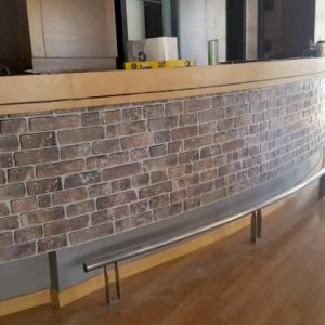 3D PVC panel τουβλακι 5994