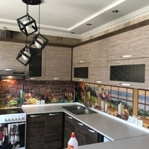 3D PVC panel κουζινας κρασι 4522