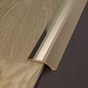 Ενωτικό δαπέδων 2,70μ. με υψομετρική διαφορά σε inox - χρυσό - μπρονζέ / αυτοκόλλητο