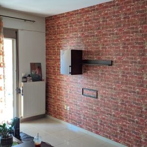 263755 ταπετσαρια τοιχου τουβλακια