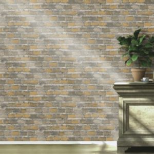 428056 ταπετσαρια τοιχου τουβλακια