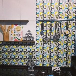 13770 αυτοκoλλητη ταπετσαρια 3D εξαγωνα