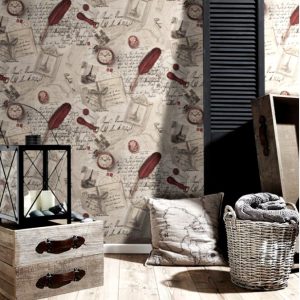 10129-61 ταπετσαρια τοιχου γραμματα βιντατζ