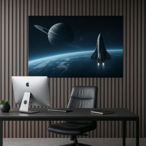 1-PS PANEL ΜΕ 3D ΠΗΧΑΚΙΑ 00 PIANO 12/122/2900mm WALNUT/DARK GREY