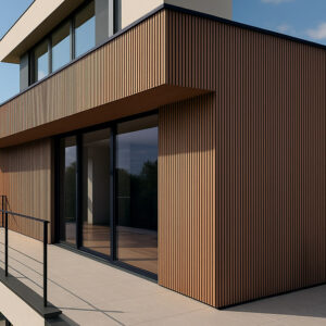 WPC PANEL 2ης ΓΕΝΙΑΣ ΜΕ 3D ΠΗΧΑΚΙΑ 25/147.5mm TEAK 5510