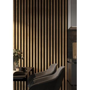 PS PANEL ΜΕ 3D ΠΗΧΑΚΙΑ 44 RESIDENCE 21/122 mm BROWN OAK