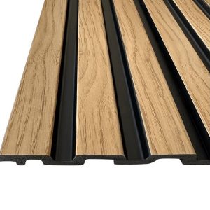 PS PANEL ΜΕ 3D ΠΗΧΑΚΙΑ F4 RESIDENCE 21/122 mm NAT.OAK/BLACK