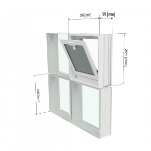 ΠΑΡΑΘΥΡΟ ΑΝΤΙ 6 ΥΑΛΟΤΟΥΒΛΩΝ 19×19 (ΕΞΩΤΕΡΙΚΗ ΔΙΑΣΤΑΣΗ 57,9×38,4cm) ΚΩΔ: 20157381