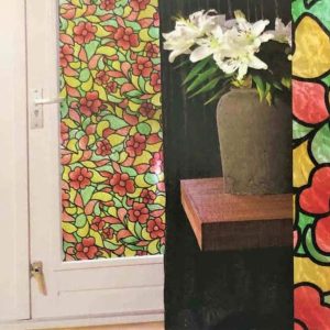 2250 αυτοκoλλητο ρολo βιτρω λουλουδια 55.00€ – 65.00€