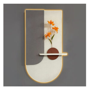 ΦΩΤΙΖΟΜΕΝΟ ΜΕ LED ΔΙΑΚΟΣΜΗΤΙΚΟ ΤΟΙΧΟΥ 3D ΜΕ ΒΑΖΟ & ΛΟΥΛΟΥΔΙ - 68x120cm 1/KIB Κωδικός: 16-30038 ΜΧ :24198 00