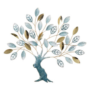 ΜΕΤΑΛΛΙΚΟ ΔΙΑΚΟΣΜΗΤΙΚΟ ΤΟΙΧΟΥ ΔΕΝΤΡΟ ΜΕ ΦΥΛΛΑ - 75.6x68.6x3.2cm 4/ΚΙΒ Κωδικός: 15-94961 ΜΧ :2431 50