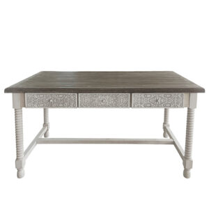 ΤΡΑΠΕΖΙ ΞΥΛΙΝΟ ΠΑΛΑΙΩΜΕΝΟ ΕΚΡΟΥ - 160x80x80cm 1/ΚΙΒ Κωδικός: 19-19911 ΜΧ :24195 50