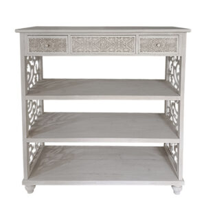 ΞΥΛΙΝΗ ΔΙΑΚΟΣΜΗΤΙΚΗ ΚΟΝΣΟΛΑ ΜΕ ΡΑΦΙΑ ΠΑΛΑΙΩΜΕΝΟ - 110x41x125cm 1/ΚΙΒ Κωδικός: 19-19918 ΜΧ :24145 00