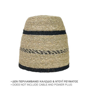 ΨΑΘΙΝΟ ΚΑΠΕΛΟ ΦΩΤΙΣΤΙΚΟΥ ΜΠΕΖ/ΜΑΥΡΟ ΓΡΑΜΜΕΣ ΜΠΟΧΟ - Φ18/30x30cm 12/ΚΙΒ Κωδικός: 20-10227 ΜΧ :249 60