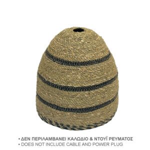 ΨΑΘΙΝΟ ΚΑΠΕΛΟ ΦΩΤΙΣΤΙΚΟΥ ΜΠΕΖ/ΜΑΥΡΟ ΟΒΑΛ-ΓΡΑΜΜΕΣ - Φ5/32x32cm 5/ΚΙΒ Κωδικός: 20-10228 ΜΧ :249 70