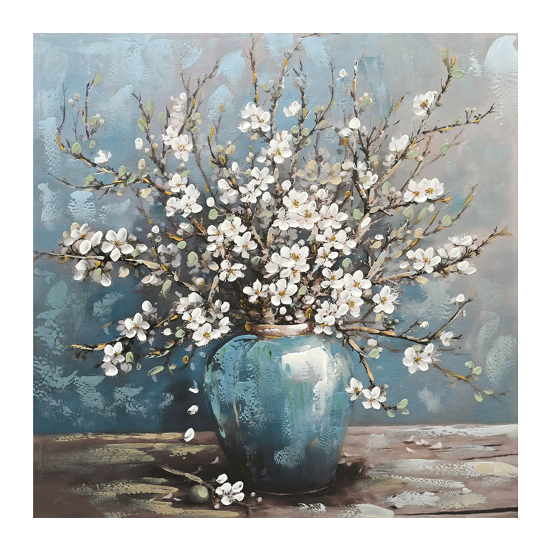 ΠΙΝΑΚΑΣ ΚΑΜΒΑΣ ΒΑΖΟ ΜΕ ΜΑΡΓΑΡΙΤΕΣ - 80x80cm 8/KIB Κωδικός: 16-30183 ΜΧ :2420 10