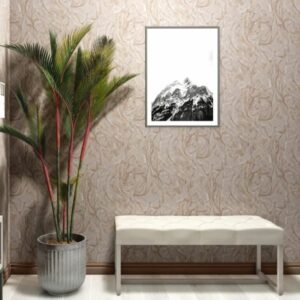 5050-61 ταπετσαρια τοιχου τεχνοτροπια με γκλιτερ