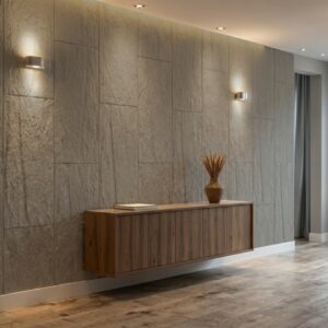 PANEL PU ΤΕΧΝΗΤΗΣ ΠΕΤΡΑΣ 301040 STONE SKIN 600/1200mm LIGHT GREY
