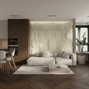 PANEL PU ΤΕΧΝΗΤΗΣ ΠΕΤΡΑΣ 314020 MUSHROOM STONE 600/1200mm BEIGE WHITE