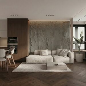 PANEL PU ΤΕΧΝΗΤΗΣ ΠΕΤΡΑΣ 314040 MUSHROOM STONE 600/1200mm LIGHT GREY
