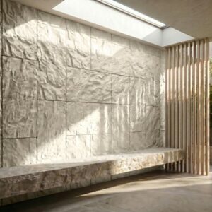 PANEL PU ΤΕΧΝΗΤΗΣ ΠΕΤΡΑΣ 321020 MOUNTAIN ROCK 600/1200mm BEIGE WHITE