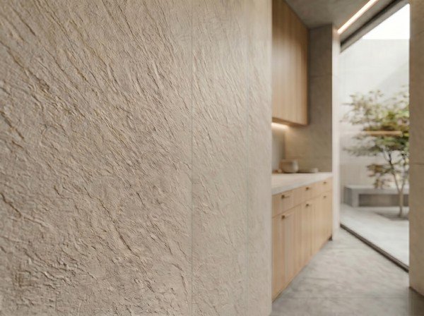 GIGA PANEL 1200/2800mm (ΣΕΤ 2ΤΜΧ) ΕΥΚΑΜΠΤΗ ΠΕΤΡΑ 101020 SLATE BEIGE WHITE
