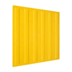 BAU πλακίδια PU, ανάγλυφα, ένδειξη LINE, κίτρινο, 40x40cm/τεμάχιο