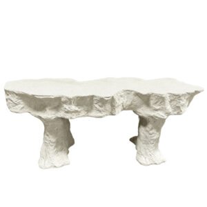 ΤΡΑΠΕΖΙ FIBERGLASS ΥΠΟΛΕΥΚΟ ΣΧΕΔΙΟ ΣΜΙΛΕΥΜΕΝΟΣ ΒΡΑΧΟΣ - 176x63x68.5cm 1/ΚΙΒ Κωδικός: 06-26893 ΜΧ :24323 50